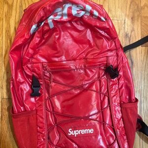 Supreme red backpack great condition